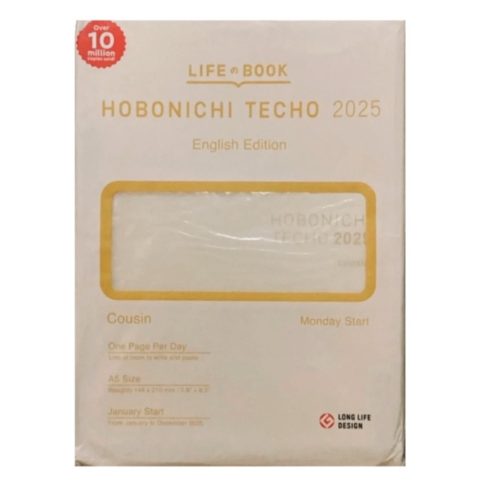 Hobonichi Techno 2025 Cousin English Edition